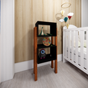 Ver imagem 1 de Nicho de Pratileiras Organizacional Quarto Infantil Minimalista Preto