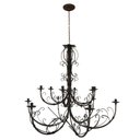 Ver imagem 7 de Luminária Rústica Artesanal Em Ferro + Cúpulas De Vidro Libertas Rosas Artesanato 2 Andares