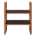 Ver imagem 7 de Sapateira/estante Baixa de Madeira Nina Cor Natural com Prateleira Preta