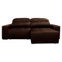 Ver mais imagens de Sofá de Couro 2 Lugares Alabama 250cm USB M06 Cor Café 490 - ADJ DECOR SOFÁ 2 LUGARES 3 LUGARES COUR