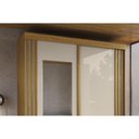 Ver imagem 2 de Guarda Roupa Casal 2 Portas (1 C/ Espelho) e 3 Gavetas Athena Branco - Acp