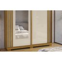 Ver imagem 3 de Guarda Roupa Casal 2 Portas (1 C/ Espelho) e 3 Gavetas Athena Branco - Acp