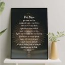 Ver imagem 1 de Quadro Oração Pai Nosso - Santíssimo 45x34cm - com Vidro:madeira Preta