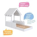 Ver imagem 4 de Cama Montessoriana Casinha com Colchão Incluso Branco