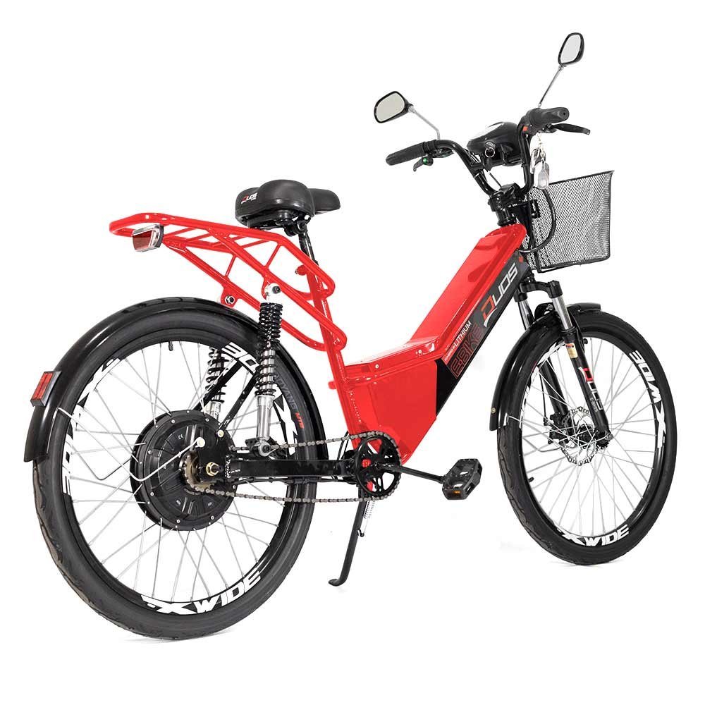 Bicicleta Elétrica - Duos Confort Full - 800w 48v 15ah - Vermelha - Duos Bikes - 3