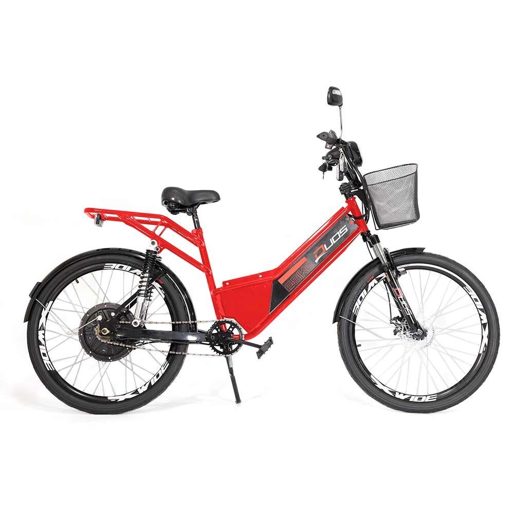 Bicicleta Elétrica - Duos Confort Full - 800w 48v 15ah - Vermelha - Duos Bikes - 1