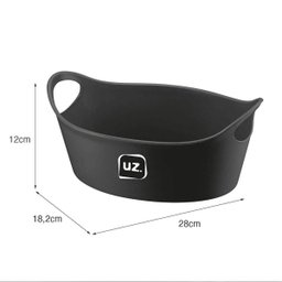 Kit 24 Cestos para Servir Batata Frita Porções Preto 28x12cm Restaurante Bar Lancheria Plus M Uz - 3 Kit 24 Cestos para Servir Batata Frita Porções Preto 28x12cm Restaurante Bar Lancheria Plus M Uz - 3