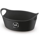 Ver imagem 1 de Kit 24 Cestos para Servir Batata Frita Porções Preto 28x12cm Restaurante Bar Lancheria Plus M Uz
