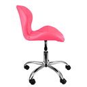 Ver imagem 4 de Kit 3 Cadeiras Slim Office Estofada Base Giratória Cromado