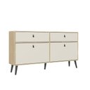 Ver imagem 2 de Cômoda com Sapateira Dupla e Duas Gavetas