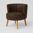 Ver imagem 4 de Poltrona Decor para Apartamento Sala Pequena Tecido Corano Base em Madeira Estrutura Reforçada
