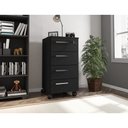 Ver imagem 3 de Gaveteiro Paris Multiuso Organizador com Rodinhas Escritório - Preto