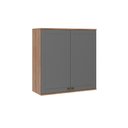 Ver imagem 1 de Armário Aéreo Milla 2 Portas de Nog/cinza 80 Cm Carraro