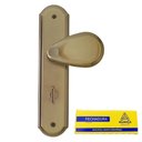 Ver imagem 2 de Fechadura Aliança Millenio Banheiro 1063 Bl - Bronze Latonado