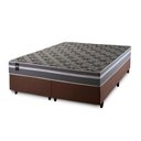 Ver imagem 5 de Conjunto Cama Box Espuma Miami Cinza Queen 158x198x62