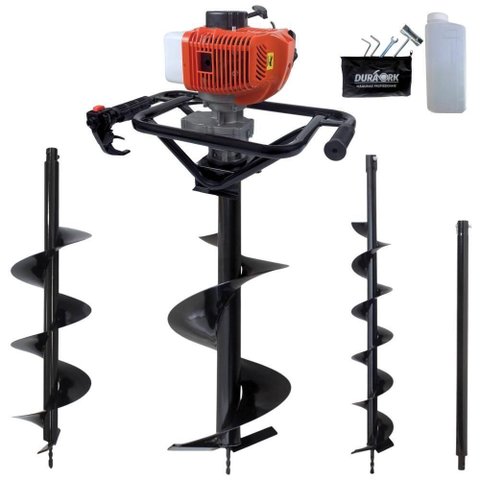 Perfurador de Solo Motorizado DPS523M com Motor 2 Tempos 52CC 2,5HP Kit com 3 Brocas e Extensão