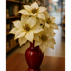 Flor Espirito Santo 5 Galhos Creme