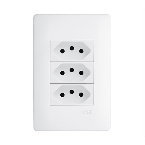 3 TOMADAS 2P+T 20A 250V HABITAT FAME