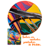 Mini Quadro Artesanal Decorativo com 2 Pássaros Pintado a Mão Medindo 30x25cm - 9