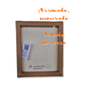 Mini Quadro Artesanal Decorativo com 2 Pássaros Pintado a Mão Medindo 30x25cm - 8