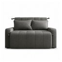 Ver imagem 2 de Sofá Cama Compacto 2 Lugares 1,38 Larg Amora New Matrix Cor:Suede Cinza
