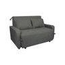 Sofá Cama Compacto 2 Lugares 1,38 Larg Amora New Matrix Cor:suede Cinza - 1