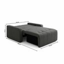 Ver imagem 7 de Sofá Cama Compacto 2 Lugares 1,38 Larg Amora New Matrix Cor:Suede Cinza