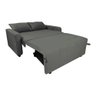 Sofá Cama Compacto 2 Lugares 1,38 Larg Amora New Matrix Cor:suede Cinza - 2
