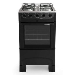 Fogão 4 Bocas Fratello Acendimento Automático Mueller Bivolt Preto - 1