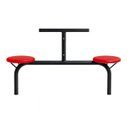 Ver imagem 6 de Mesa para Refeitório Fixa 4 Lugares Mdp Branco de 25 Mm - Assento Vermelho - 50302