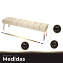 Ver imagem 6 de Recamier Estofada Casal Queen Luxo Veludo Bege Ateliê do Conforto Recamier Casal Queen Estofada Luxo