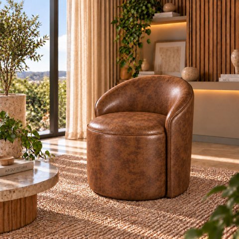 Poltrona Decorativa Yara Corino Modena Sala Estar Quarto Recepção Confortável