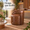 Ver imagem 3 de Poltrona Decorativa Yara Corino Modena Sala Estar Quarto Recepção Confortável