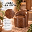 Ver imagem 2 de Poltrona Decorativa Yara Corino Modena Sala Estar Quarto Recepção Confortável