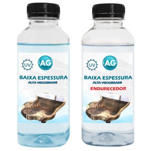 Resina Epoxi Baixa Espessura Alta Viscosidade AG Resinas ag Resina Baixa Espessura 500G