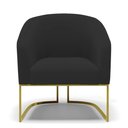 Ver imagem 4 de Cadeira Sala de Jantar Base Industrial Dourado Kit 2 Stella Veludo D03 - D’Rossi