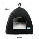 Ver imagem 4 de Cama Casa Toca Iglu Tenda Caminha Cabana para Cachorros e Gatos Pets 47cmx45cm - Duke & Dixie