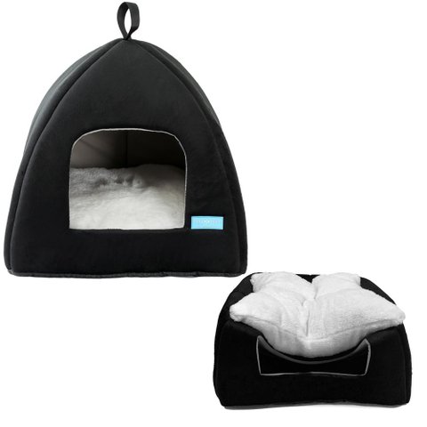 Cama Casa Toca Iglu Tenda Caminha Cabana para Cachorros e Gatos Pets 47cmx45cm - Duke & Dixie