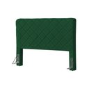 Ver imagem 2 de Cabeceira Cama Box Casal 1,40m Estofada Capri Veludo Verde