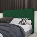 Ver imagem 1 de Cabeceira Cama Box Casal 1,40m Estofada Capri Veludo Verde