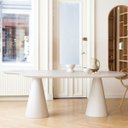 Ver imagem 3 de Mesa de Jantar 244x137 Cone Orgânica Nuvem Cor Branca Linn Design Decor Mesa Orgânica Nuvem