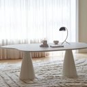 Ver imagem 4 de Mesa de Jantar 244x137 Cone Orgânica Nuvem Cor Branca Linn Design Decor Mesa Orgânica Nuvem