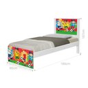 Ver imagem 1 de Cama Solteiro com Cabeceira Adesivada Futebol Meninos