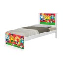 Ver imagem 2 de Cama Solteiro com Cabeceira Adesivada Futebol Meninos