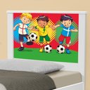 Ver imagem 4 de Cama Solteiro com Cabeceira Adesivada Futebol Meninos