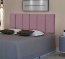 Ver imagem 2 de Cabeceira de Cama Casal Dubai 140cm - Rosa