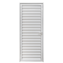 Ver imagem 1 de Porta de Aluminio Palheta Branca Linha 25 - 210x80 Esquerda