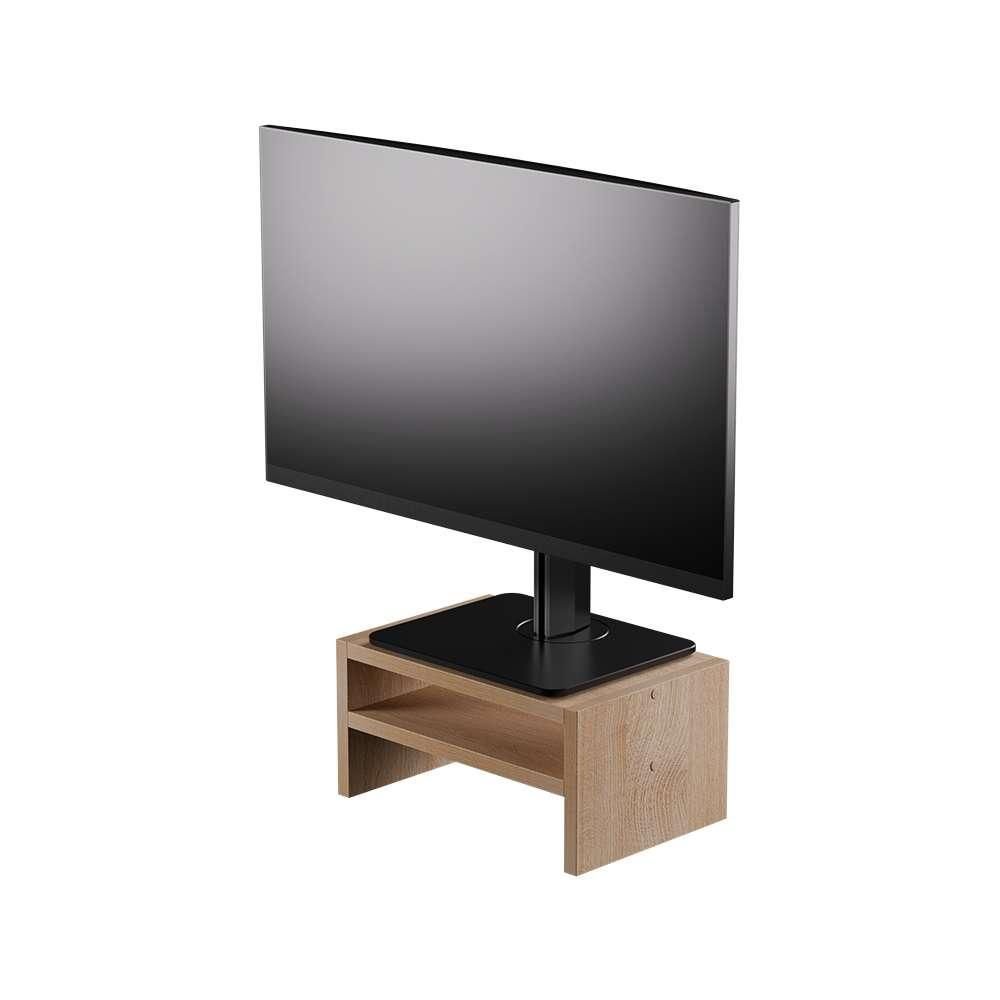 Suporte para Monitor Base de Mesa Carvalho Madeira | MadeiraMadeira