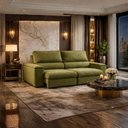 Ver imagem 1 de Sofá Konrad Retrátil Reclinável Mônaco 2,10 Metros Bouclê