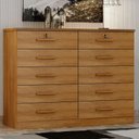 Ver imagem 2 de Cômoda Gaveteiro Milão com Chave Cumaru 25 - Novo Horizonte